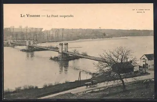 AK Le Veurdre, Le Pont suspendu