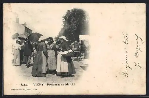 AK Vichy, Paysannes au Marchè