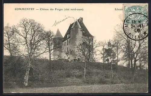 AK Commentry, Château des Forges, côté nord-ouest
