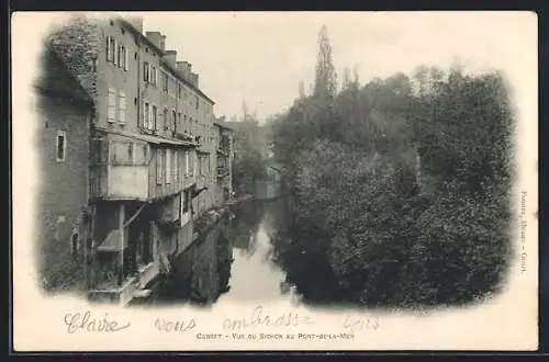 AK Cusset, Vue du Sichon au Pont-de-la-Mer