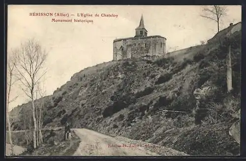 AK Hérisson /Allier, L`Eglise de Chateloy, Monument historique