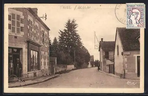 AK Thiel-sur-Acolin, Route des Moulins et jonction des routes de Chapeau et Chevagne