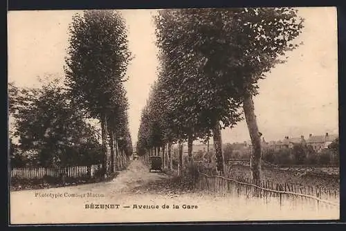 AK Bézenet /Allier, Avenue de la Gare