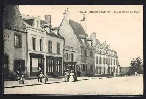 AK Villefranche-d`Allier, Rue de Cosne-sur-l`Oeil