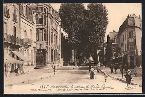 AK Moulins, Avenue Théodore de Banville et la Poste