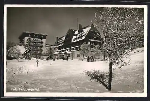 AK Feldberg i. Schwarzwald, Hotel Feldberger Hof im Schnee