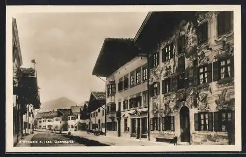 AK Mittenwald, Partie am Obermarkt