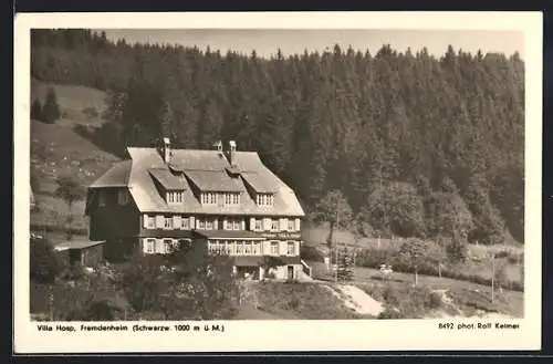 AK Falkau bei Titisee, Hotel Villa Hosp