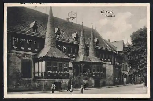 AK Einbeck, das Rathaus