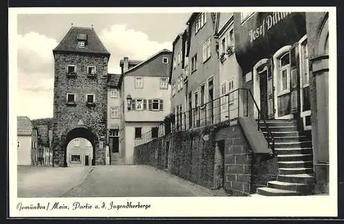 AK Gemünden / Main, Partie an der Jugendherberge