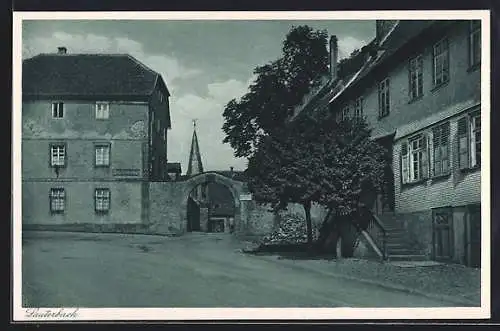 AK Lauterbach / Hessen, Partie am Burgtor