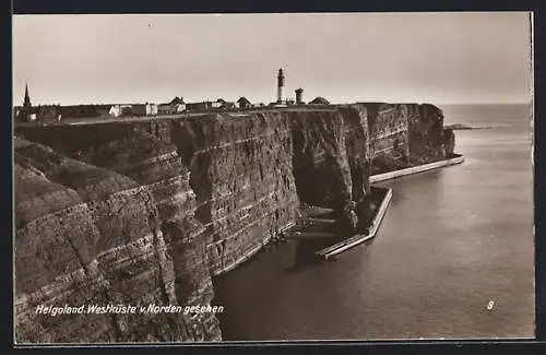 AK Helgoland, Westküste v. Norden gesehen