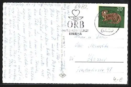AK Bad Orb, Sanatorium Quellenhof, Häuser Regina, Aegir, Rivinius u. weitere