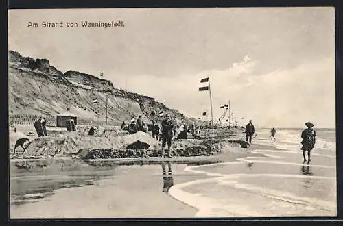 AK Wenningstedt /Sylt, Am Strand