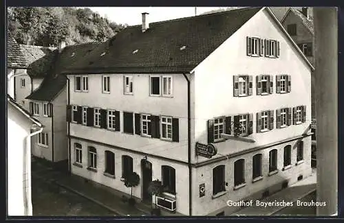 AK Neuenbürg /Württ., Gasthof Bayerisches Brauhaus Fam. Stotz