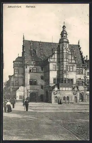 AK Schweinfurt, am Rathaus