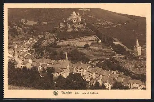 AK Vianden, Ville Haute et le Chateau