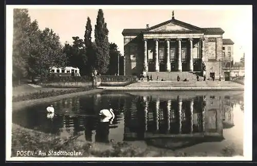 AK Posen / Poznan, Partie am Stadttheater