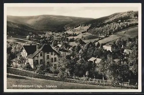 AK Bad Schwarzbach i. Isgb., Gesamtansicht im Tal