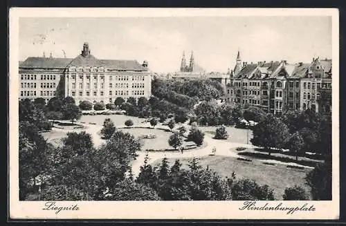 AK Liegnitz, Bilseplatz und Auguste-Viktoria-Schule