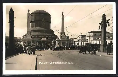 AK Posen / Poznan, Partie am Oberschlesischen Turm