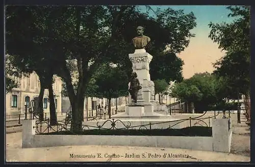AK Lissabon, Monumento E. Coetho, Jardim S. Pedro d`Alcantara