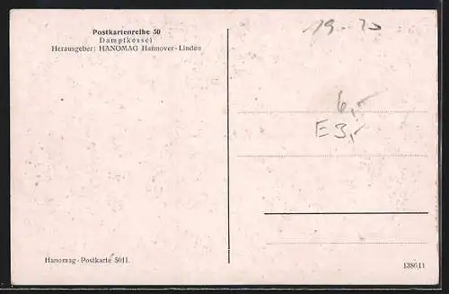 AK Obernkirchen, Hanomag-Zweiflammrohr-Kesselanlage im Gesamtbergamt