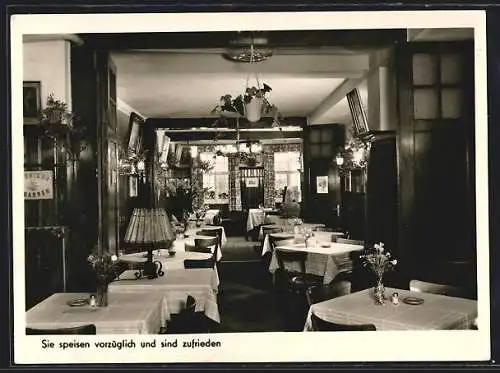 AK Erlangen, Schütz Restaurant Goldener Helm, Helmstrasse 7