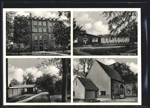 AK Frankfurt-Bockenheim, St. Elisabethenkrankenhaus, Wirtschaftsgebäude, Krankenabteilung