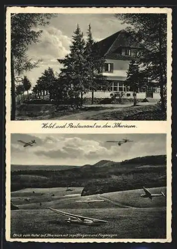 AK Eschershausen / Ith, Hotel u. Restaurant zu den Ithwiesen, Segelflugzeuge