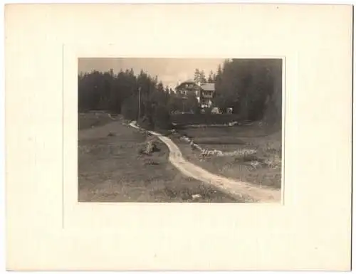 Fotografie unbekannter Fotograf, Ansicht Silvaplana, Blick zum Hotel Waldheim Surley