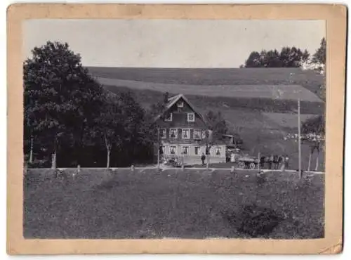 Fotografie P. Straub, Furtwangen, Ansicht Gütenbach, Blick zum Gasthaus zur Blume