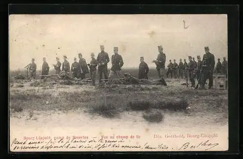 AK Bourg Léopold, Camp de Beverloo, Vue au champ de tir