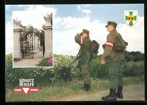 AK Assistenzeinsatz im Burgenland, Soldaten des Militärkommando Burgenland mit Fernglas