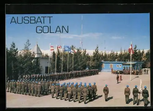 AK Undof /Ausbatt-Golan, österreichische UN-Soldaten beim Appell