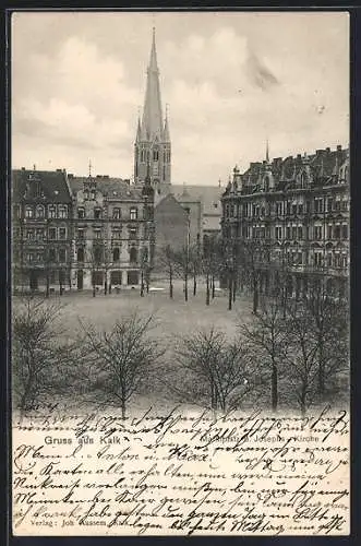 AK Köln-Kalk, Marktplatz und Josephs-Kirche