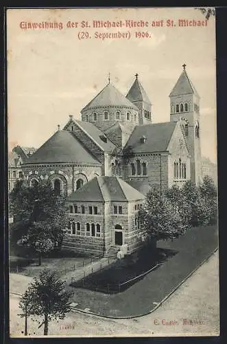 AK Köln-Neustadt, Einweihung der St. Michael-Kirche auf St. Michael 1906