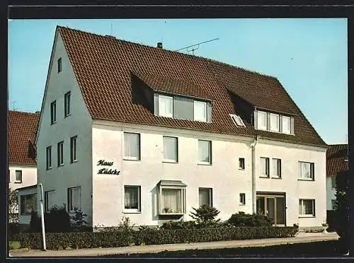 AK Horn /Bad Meinberg, Die Pension Haus Lüdeke v. Hildegard Lüdeke u. Isolde Bock, Vahlhausener Str. 20