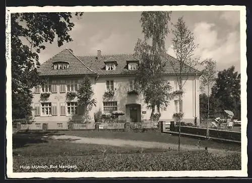 AK Bad Meinberg, Hotel-Haus Mönnich, Mittelstrasse 5