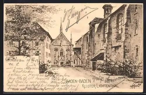 AK Baden-Baden, Das Kloster Lichtenthal