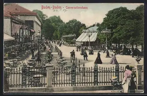 AK Baden-Baden, Conversationshaus, Terrasse