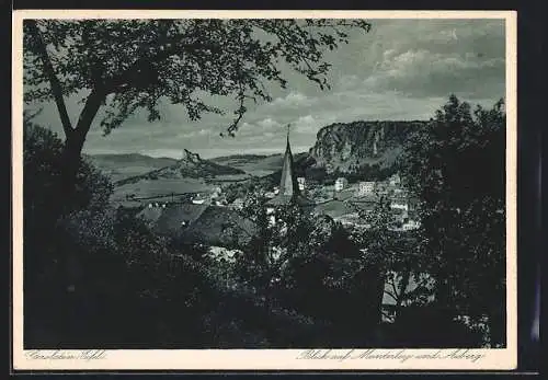 AK Gerolstein /Eifel, Blick auf Munterley und Auberg