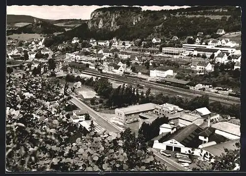 AK Gerolstein /Eifel, Gesamtansicht mit den Eifel-Dolomiten