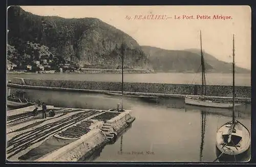 AK Beaulieu, Le Port et la Petite Afrique, Hafen