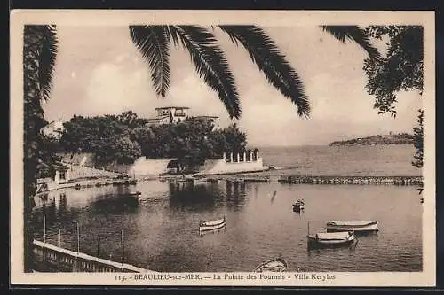 AK Beaulieu-sur-Mer, La Pointe des Fourmis, Villa Kerylos