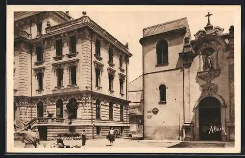 AK Vence-la-Jolie, La Mairie et l`Eglise