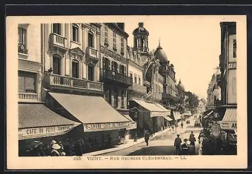 AK Vichy, Rue Georges Clemenceau, Grand Café de France