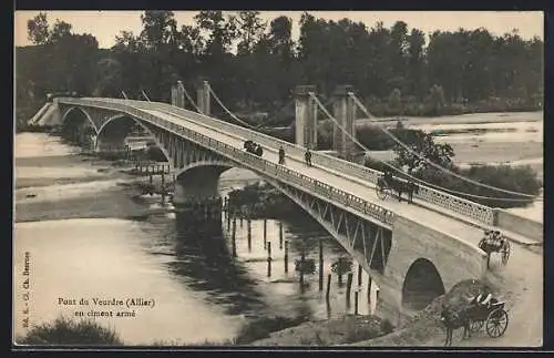 AK Veurdre /Allier, Pont en coment armé