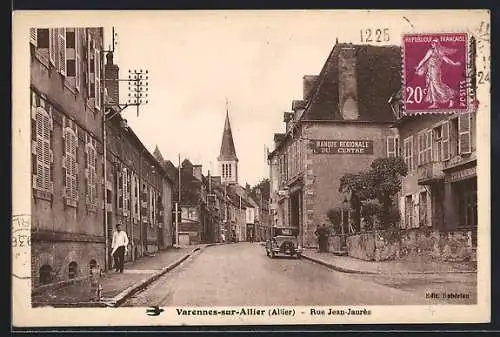 AK Varennes-sur-Allier, Rue Jean-Jaurès