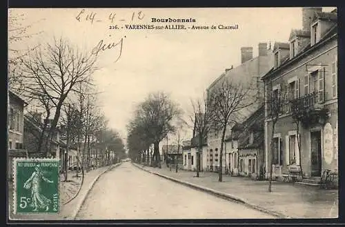 AK Varennes-sur-Allier, Avenue de Chazeuil